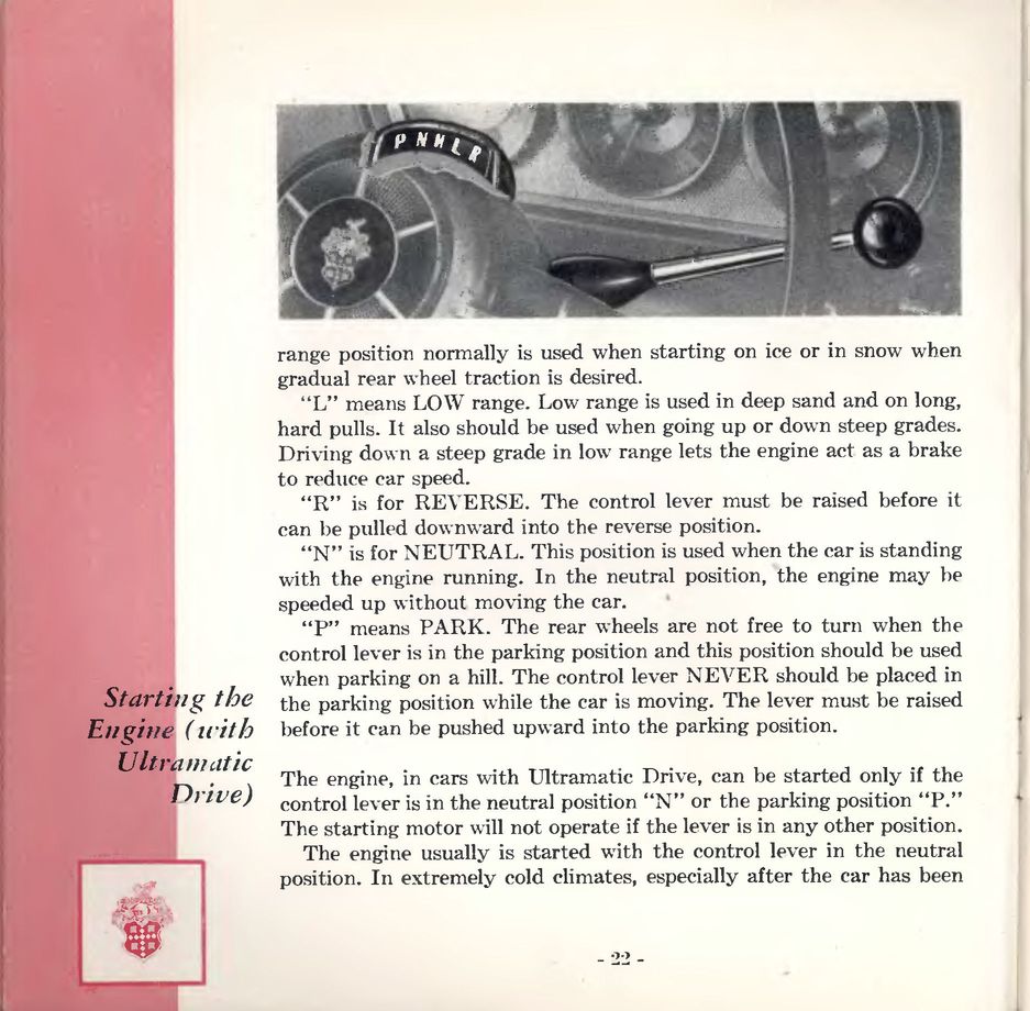1953 Packard Owners Manual Page 58